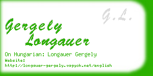 gergely longauer business card